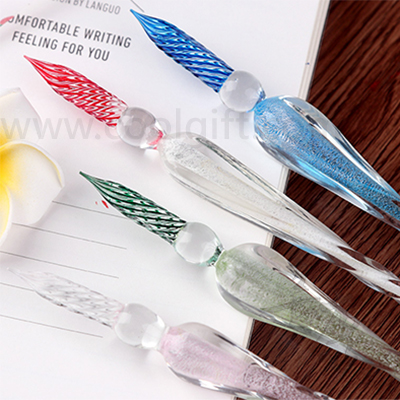 復古水晶玻璃造型鋼筆
