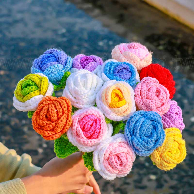 編織玫瑰花束