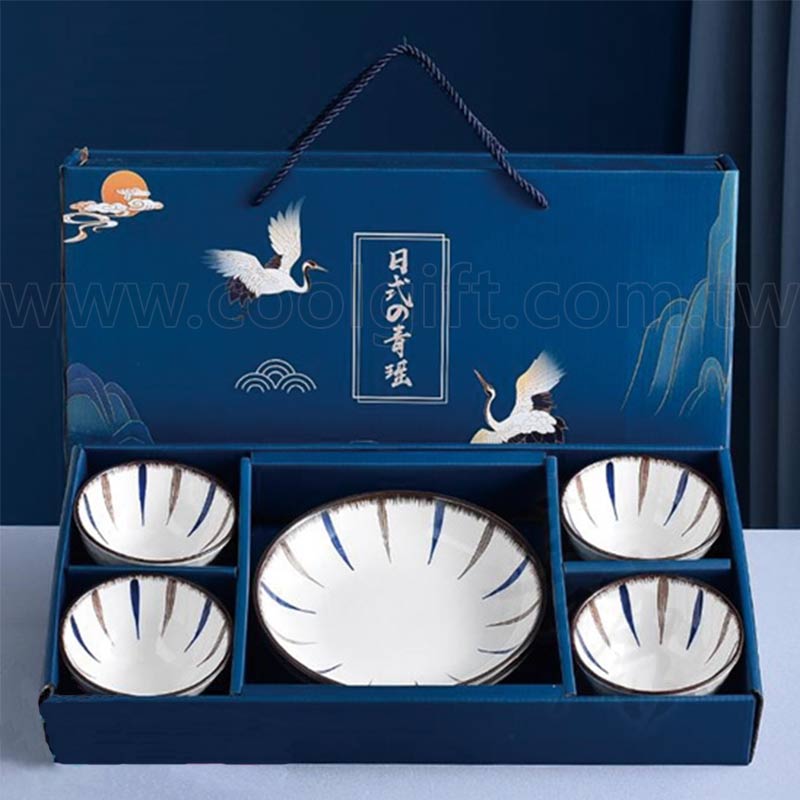 青瑤碗盤禮盒(六入組)