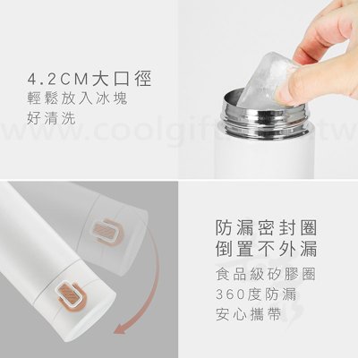 KINYO不鏽鋼超輕量彈蓋保溫杯