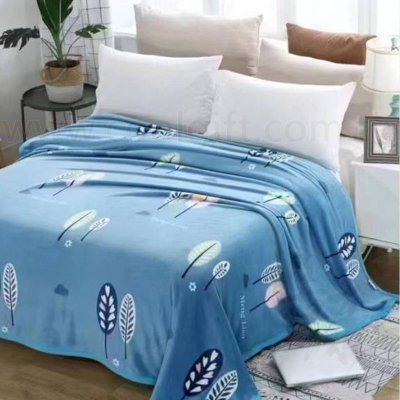 法蘭絨印花保暖毯