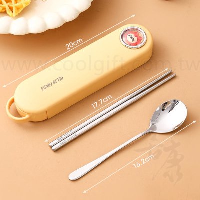 萌萌達二件式餐具組