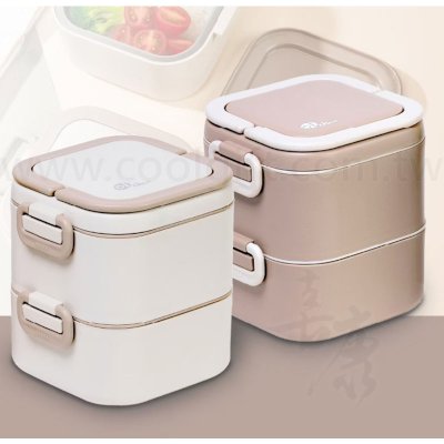 Oichan 可微波不鏽鋼餐盒(雙層)