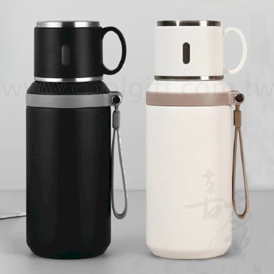 可提式真空不鏽鋼雙飲保溫壺