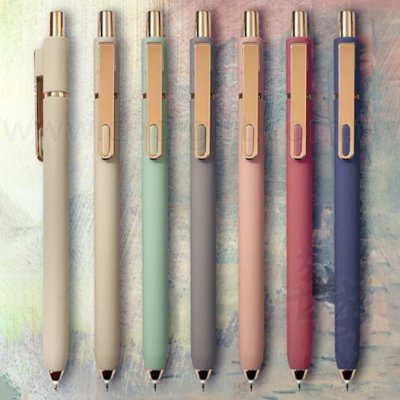 柔霧噴膠中性筆