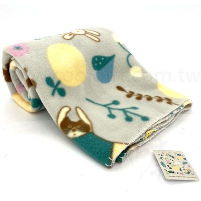 法國兔冷氣毯-綠茵