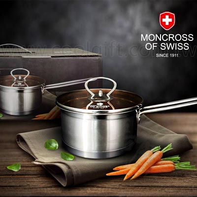 瑞士MONCROSS不鏽鋼琥珀單把鍋-16cm