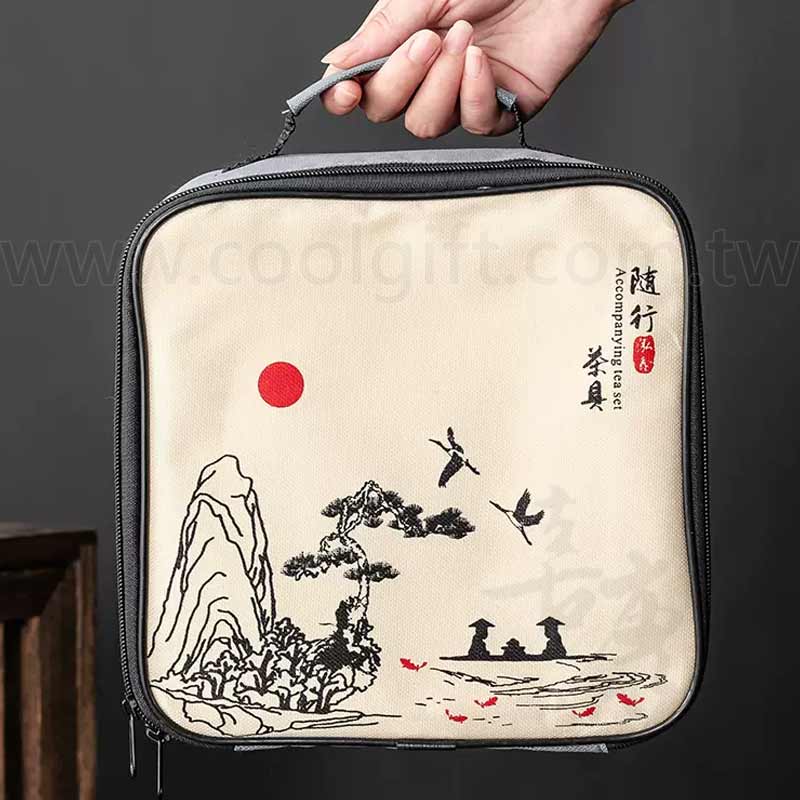 藍釉旅行茶具組