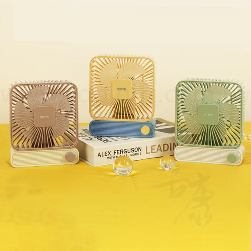 KINYO復古靜音充電風扇