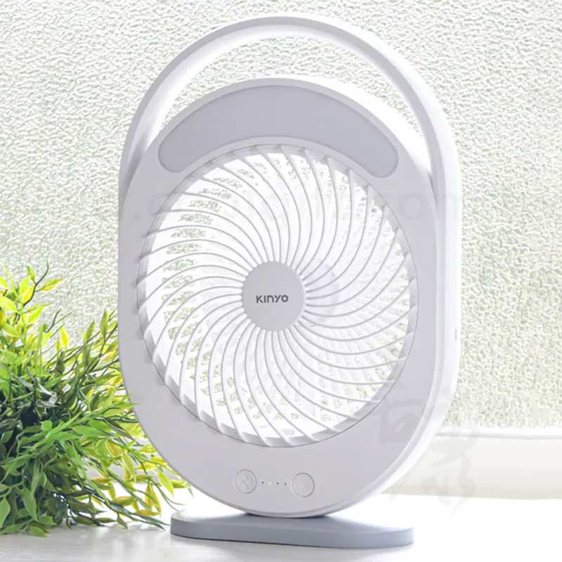 KINYO桌立兩用充電風扇
