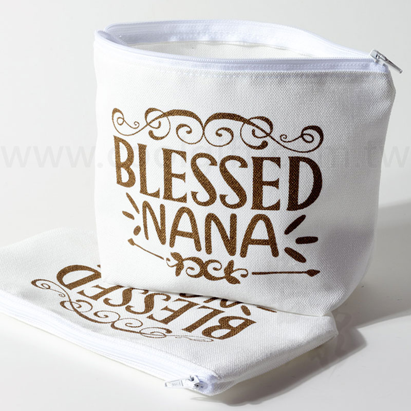 仿帆布拉鍊收納袋