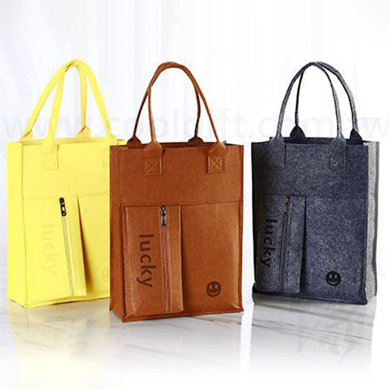 Lucky微笑毛氈提袋