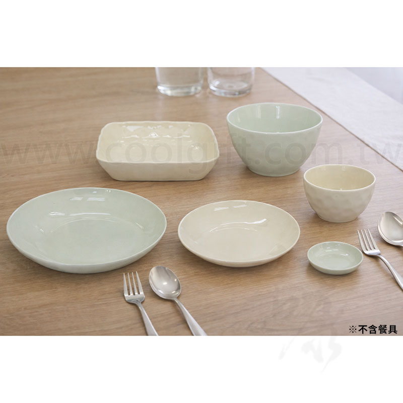 安妮兔松村窯色釉餐具六件組