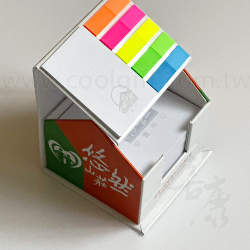 客製立體房子便簽紙座-無蓋