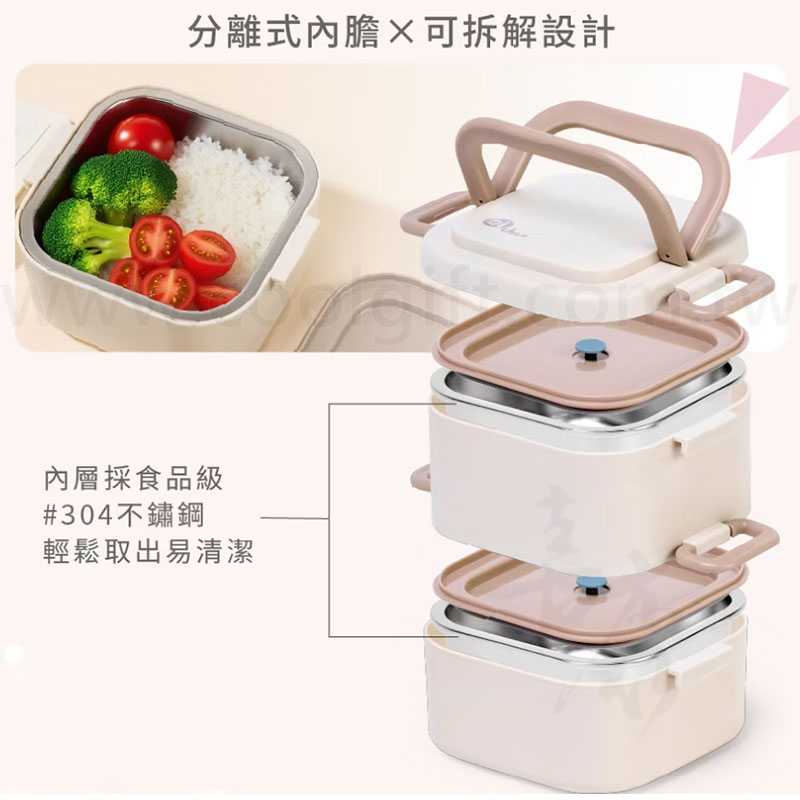 Oichan 可微波不鏽鋼餐盒(雙層)