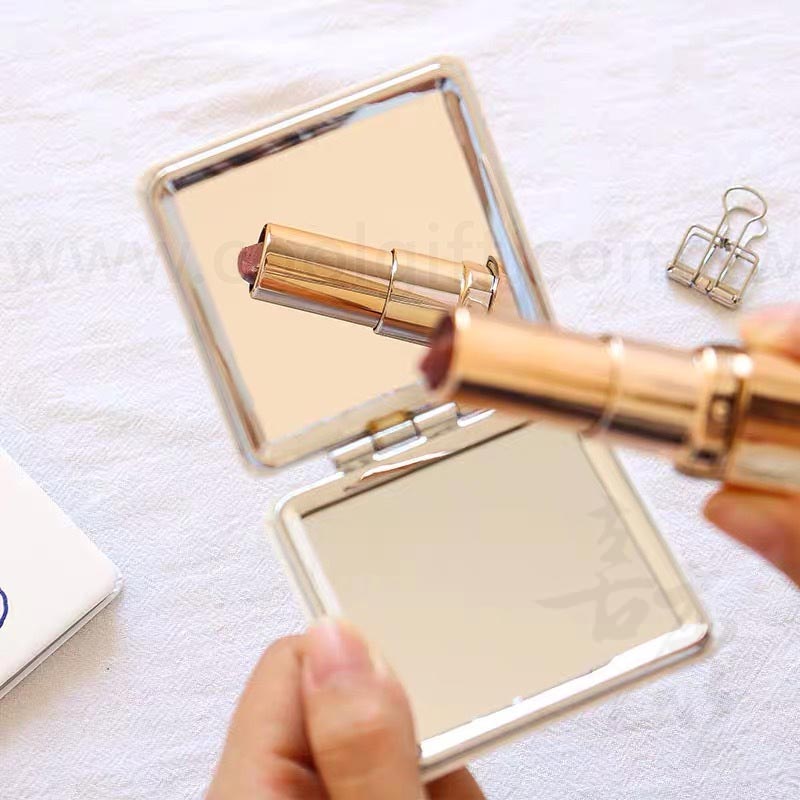 客製彩印皮革折疊隨身鏡