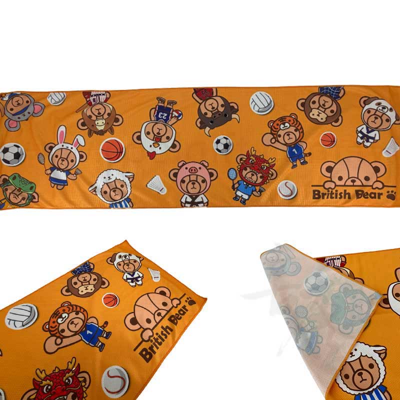 英國熊涼感運動巾