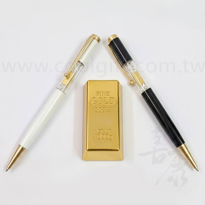 黃金金磚水鑽筆